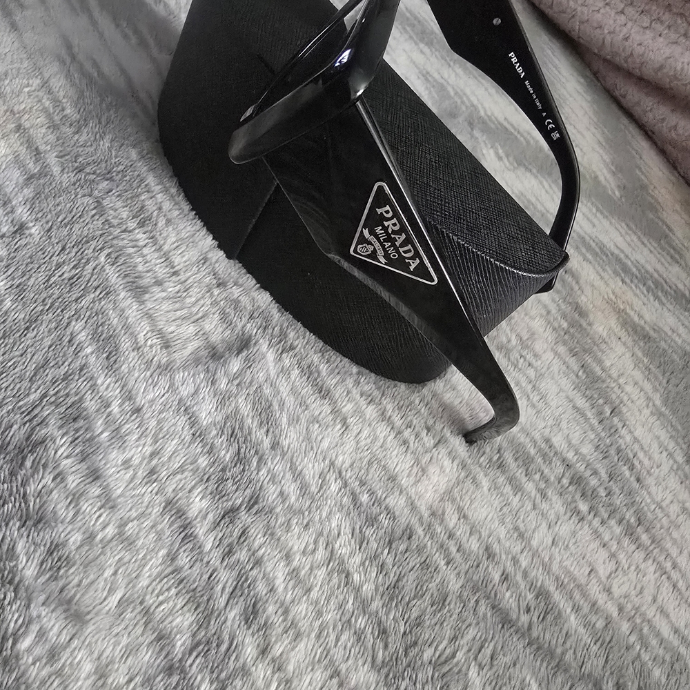 Prada Black Rectangular Sunglasses - image 2